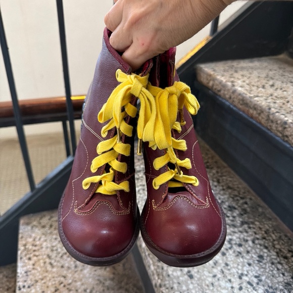 Irregular Choice Unique ELVIS Heart Break Lace-up Platform Music Boots Size 38 - Picture 11 of 15